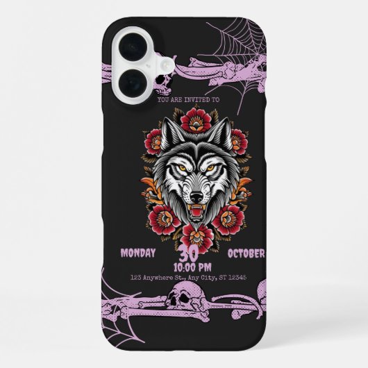 Weihnachtsabzeichen iPhone Hülle (Rückseite)