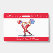 WeihnachtsAbzeichen Personalisiert Ausweis (Rückseite)