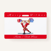 WeihnachtsAbzeichen Personalisiert Ausweis (Rückseite)