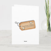 Weihnachtsadresse Änderung Gruß Feiertagskarte (Rückseite)