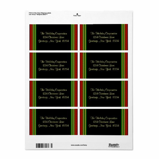 Weihnachtsadressen (Vorne)