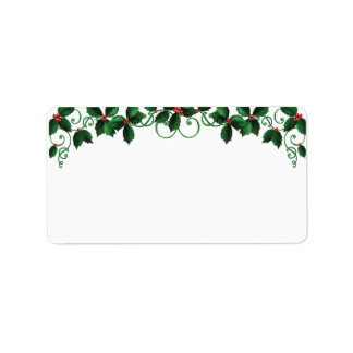 Weihnachtsadressen Adressaufkleber