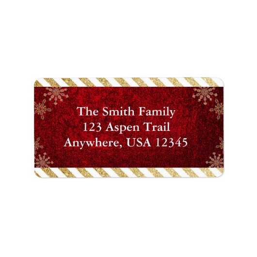 Weihnachtsadressen Adressaufkleber (Vorne)