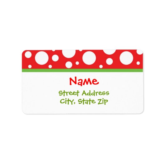 Weihnachtsadressen Adressaufkleber (Vorne)