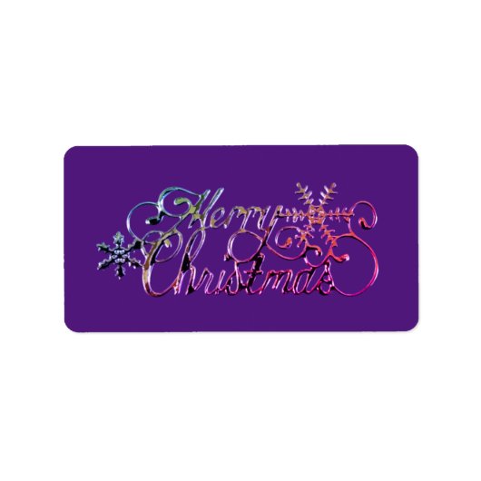 Weihnachtsadressen-Etiketten SAASONAL Adressaufkleber (Vorne)