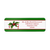 Weihnachtsadressen-Label (Vorne)