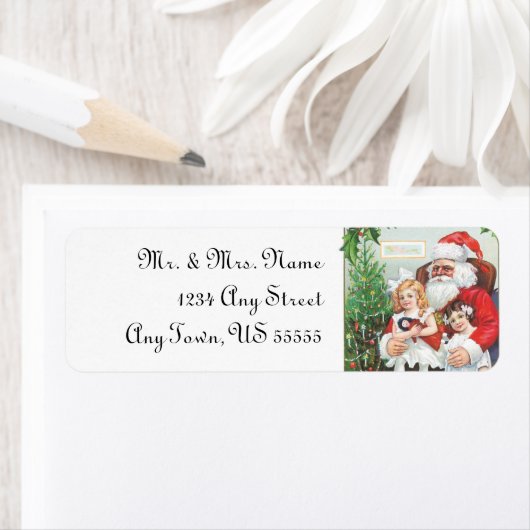 Weihnachtsadressen-Labels (Insitu)