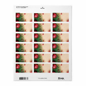 Weihnachtsadressen-Labels Adressaufkleber (Vorne)