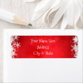 Weihnachtsadressen-Labels/Schneeflocken (Insitu)