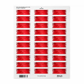 Weihnachtsadressen-Labels/Schneeflocken (Vorne)