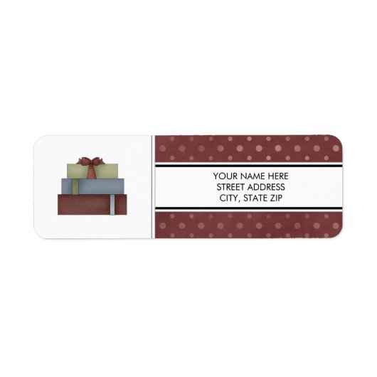 Weihnachtsadressen-Mailing-Labels (Vorne)