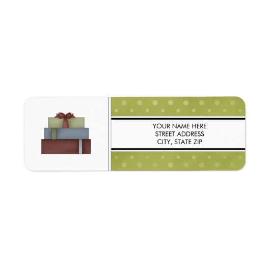 Weihnachtsadressen-Mailing-Labels (Vorne)