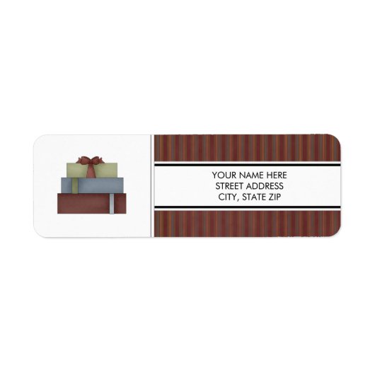 Weihnachtsadressen-Mailing-Labels (Vorne)