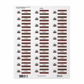 Weihnachtsadressen-Mailing-Labels (Vorne)