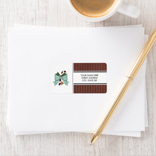 Weihnachtsadressen-Mailing-Labels Adressaufkleber (Insitu)