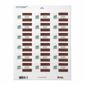 Weihnachtsadressen-Mailing-Labels Adressaufkleber (Vorne)