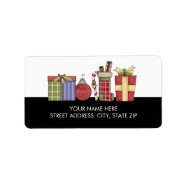 Weihnachtsadressen-Mailing-Labels Adressaufkleber