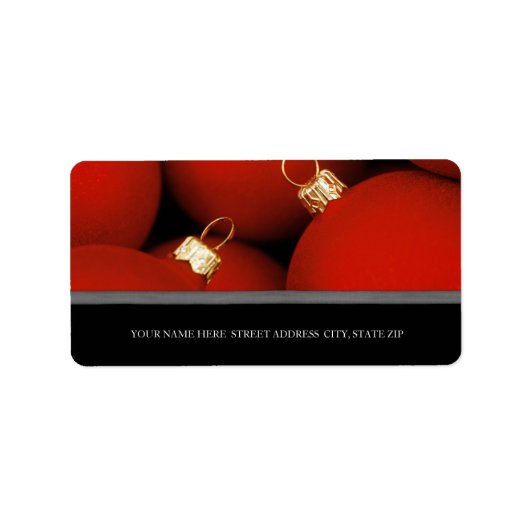 Weihnachtsadressen-Mailing-Labels Adressaufkleber (Vorne)