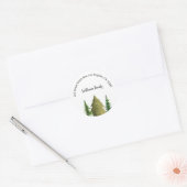 Weihnachtsadressen Runder Aufkleber (Umschlag)