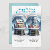 Weihnachtsadressen - Schneekanone Einladung (Vorne/Hinten)