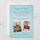 Weihnachtsadressen - Schneekanone Einladung (Rückseite)