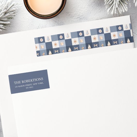 Weihnachtsadressschild