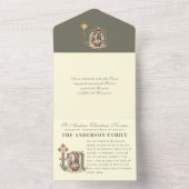 WeihnachtsAdvent Gebet Personalisiert Novena All In One Einladung (Innen Boden)