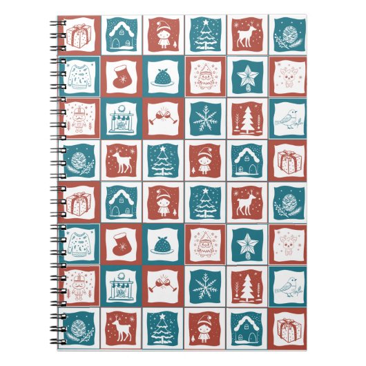 WeihnachtsAdvent Inspiriert Mosaik gekocht Notizblock (Vorderseite)