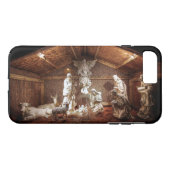 WeihnachtsAdvent Jesus Krippe Szene Case-Mate iPhone Hülle (Rückseite (Horizontal))