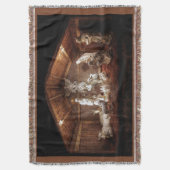 WeihnachtsAdvent Jesus Krippe Szene Decke (Vorderseite Vertikal)