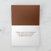 WeihnachtsAdvent Jesus Krippe Szene Feiertagskarte (Innenseite)