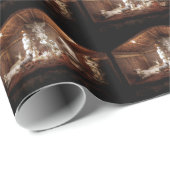 WeihnachtsAdvent Jesus Krippe Szene Geschenkpapier (Rolleneckpunkt)