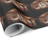 WeihnachtsAdvent Jesus Krippe Szene Geschenkpapier (Rolleneckpunkt)