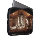 WeihnachtsAdvent Jesus Krippe Szene Laptopschutzhülle (Vorne Rechts)