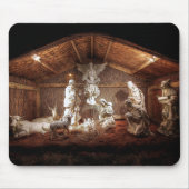 WeihnachtsAdvent Jesus Krippe Szene Mousepad (Vorne)