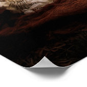 WeihnachtsAdvent Jesus Krippe Szene Poster (Ecke)