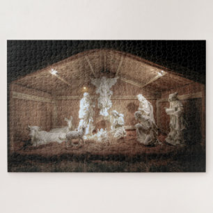 WeihnachtsAdvent Jesus Krippe Szene Puzzle