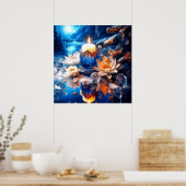 WeihnachtsAdventposter Poster (Küche)