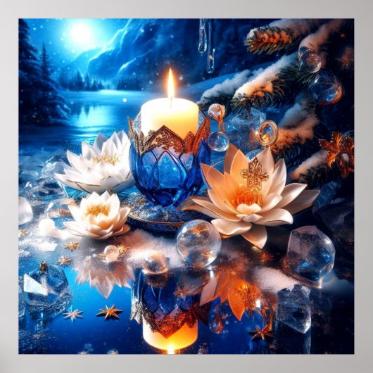 WeihnachtsAdventposter Poster (Vorne)