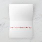 "Weihnachtsaffe" Feiertagskarte (Innenseite)