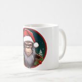 Weihnachtsaffe Kaffeetasse (VorderseiteRechts)
