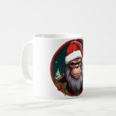 Weihnachtsaffe Kaffeetasse (Vorderseite Links)