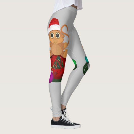 Weihnachtsaffe Leggings (Rechts)