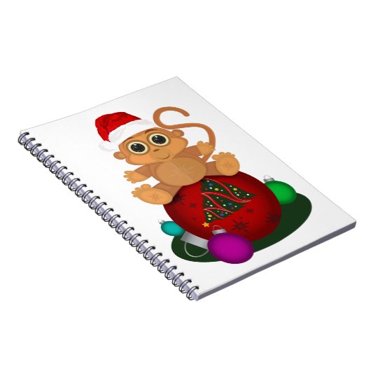 Weihnachtsaffe Notizblock (Rechte Seite)