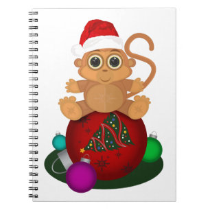 Weihnachtsaffe Notizblock
