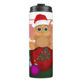 Weihnachtsaffe Thermosbecher (Vorderseite)