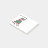 WeihnachtsaffeGnome Post-it Klebezettel (angewinkelt)