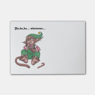 WeihnachtsaffeGnome Post-it Klebezettel