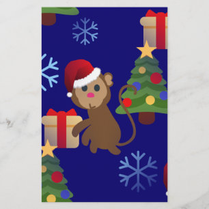 Weihnachtsaffen Briefpapier