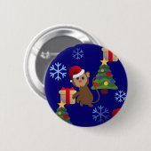 Weihnachtsaffen Button (Vorne & Hinten)